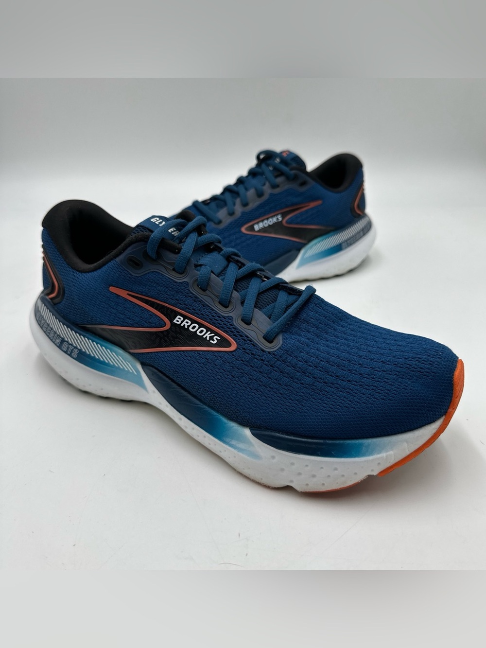 Brooks Glycerin GTS 21 Men’s 9.5 D Blue Running Shoes Sneakers 1104201D474 EUC